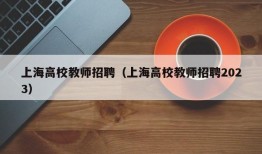 上海高校教师招聘（上海高校教师招聘2023）